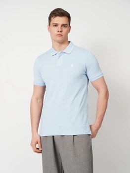 Поло мужское Polo Ralph Lauren 11710 L Голубое (smt2000000044279)