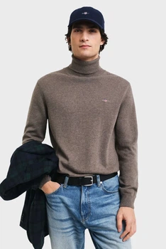 Чоловічий темно-сірий гольф ROLLNECK Gant XL 8060070