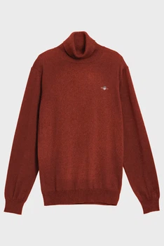Чоловічий бордовий гольф ROLLNECK Gant S 8060070