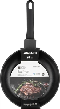 Сковорода глубокая Ardesto Black Mars Mira алюминий черная 24 см (AR0724BM)