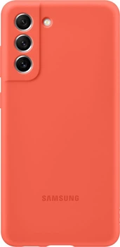 Чехол силиконовый Silicone Cover для Samsung Galaxy S21 FE (G990) Coral