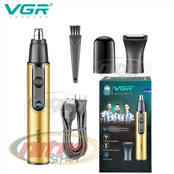 Триммер VGR 2 в 1 V-626 GOLD 2 насадки (для носа и волос)