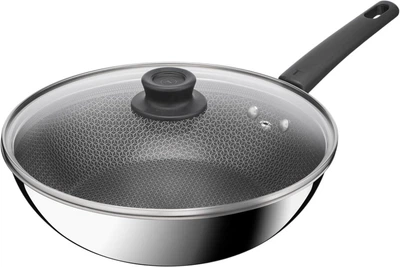 Сковорода WOK з кришкою Tefal Emotion+ Power 28 см (E3411655)
