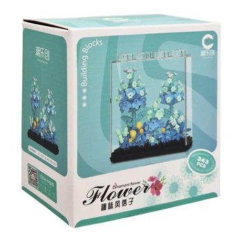 Дитячий Конструктор Ornament Flower 7377 у колбі 343 деталі