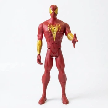 Игровая фигурка большая Человек-Паук красно-золотой костюм Marvel Мстители 30 см со звуком и светом