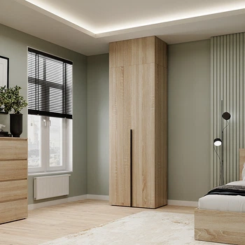 Шкаф распашной №1 Light с антресолью 800x500x2500 Дуб Сонома (GAA1LT11130000000)