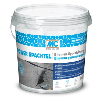 Битумная ремонтная смесь Power Spachtel, MC-Bauchemie (1 л)