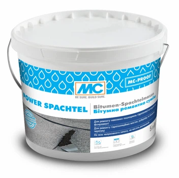 Битумная ремонтная смесь Power Spachtel, MC-Bauchemie (5 л)