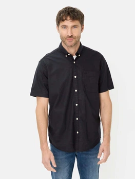 Рубашка летняя мужская Camel Active Shortsleeve Shirt 409256-5S56-48 XL Темно-синяя (4064478958238)