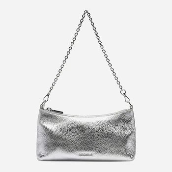 Torebka crossbody damska skórzana mała Coccinelle Auramini E5QH0550101 Y43 Srebrna (800070354312)