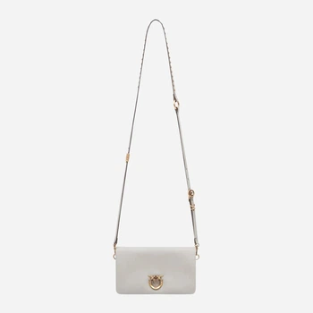 Torebka crossbody damska skórzana mała Pinko 106023A0QO K32Q Szara (800070357038)