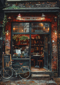 Набор для вышивки крестиком «Уютные кофейни мира. Лондонский Brick Lane» 25 см на 35 см (CXC, 30 цветов, канва 16)