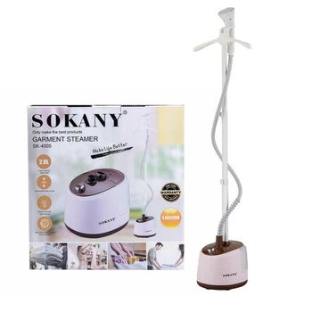 Вертикальний парогенератор Sokany з відпарювачем та стійкою для одягу стаціонарний 2 л 1800 Вт (AA0885)