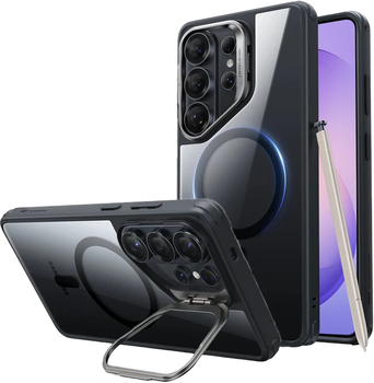 Чохол ESR Classic Hybrid Stash Stand для Samsung Galaxy S26 Ultra Transparent-Black (4894240295878)