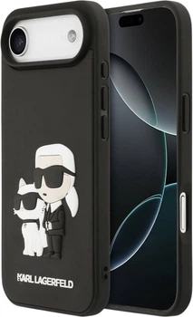 Чохол Karl Lagerfeld 3D Rubber Karl and Choupette для Apple iPhone Air Black (KLHCP17M3DRKCNK)