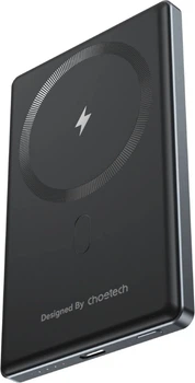 УМБ CHOETECH B738 Magnetic Wireless 5000mAh 20W PD Qi-15W Black (B738-CCBK)