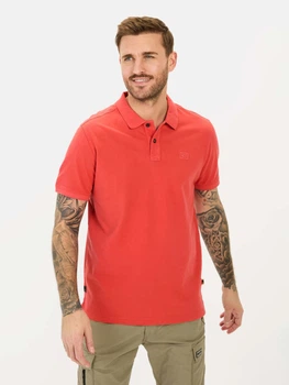 Поло длинное мужское Camel Active Polo 1/2 Arm 409920-5P00-50 M Красное (4064478969760)