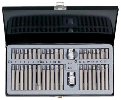 Набір біт HEX, TORX, SPLINE Force 4401