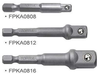 Набір перехідників 1/4" Toptul GAAR0301