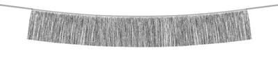 Girlanda z frędzlami PartyDeco 135 cm Srebrna (FG1-018) (5904555009103)