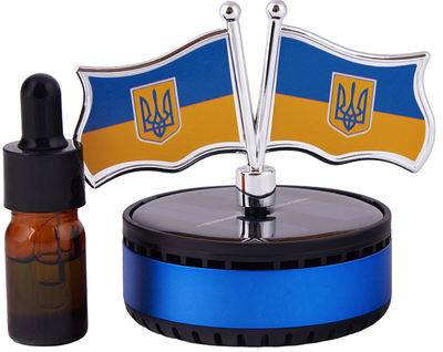 Освіжувач повітря "Флаг із тризубом" на сонячній батареї