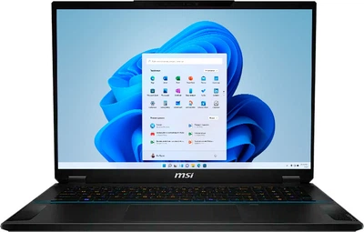 Ноутбук MSI Stealth 18 AI Studio A1VHG-008U (2QMRD18U91408032/1SBLK) Midnight Black Factory Refurbished / 18" Mini LED 120 Гц / Intel Core Ultra 9 185H / RAM 32 ГБ / SSD 1 ТБ / RTX 4080, 12 ГБ / LAN