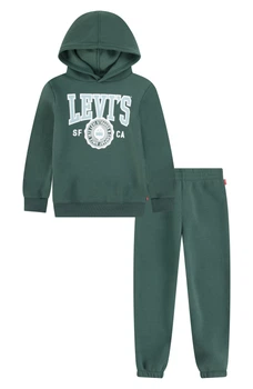 Детский костюм на флисе Levi's худи и джоггеры 1159860178 (Зеленый 12M) на рост 74-80 см