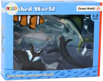 Zestaw figurek LeanToys Ocean World zwierząta morskie 5 elementów 622125 (5905991005100)