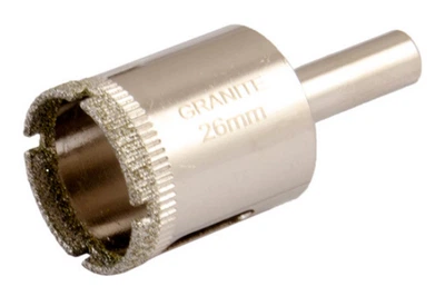 Коронка сверлильная по стеклу керамике плитке мрамору Granite 26 мм