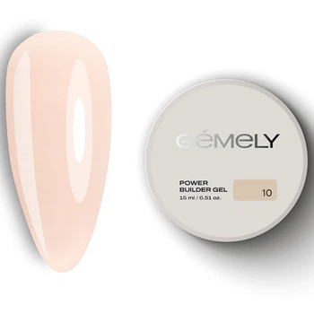 Гель для зміцнення та нарощування нігтів Gemely Power Builder gel 010 15 мл