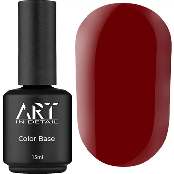 База для нігтів ART Color Base кольорова №011 Dark Red 15 мл