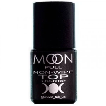 Топ для нігтів MOON FULL для гель лаку MOON FULL TOP NON WIPE з UV-filter 8 мл