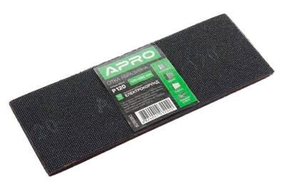 Сітка шліфувальна абразивна Apro 105 x 280 мм x Р120 (в упаковці 10 шт.)