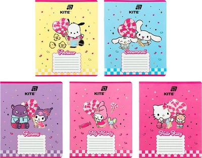 Набір зошитів Kite Hello Kitty Mix 18 аркушів у лінію 20 шт (HK26-237)