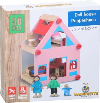 Drewniany domek dla lalek Marionette z akcesoriami 30 elementów 1940428 (8711252305356)