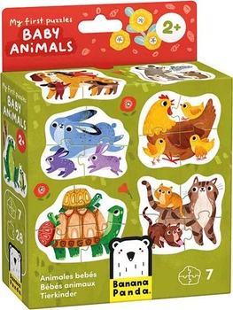 Puzzle Banana Panda My First: małe zwierzęta 7 elementów 3695030 (5902983493457)
