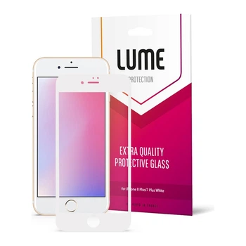 Защитное стекло LUME для iPhone 7 Plus/8 Plus (White)