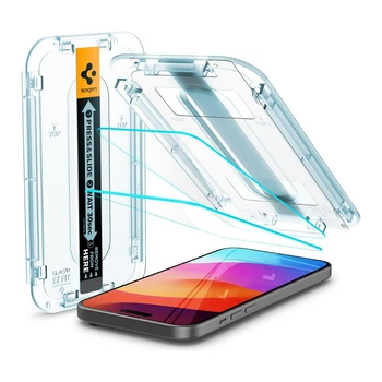 Защитное стекло Spigen Glass tR EZ Fit для iPhone 15/16 (Clear) 2 шт.