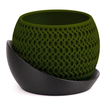 Кашпо h3li0 Echo Planter (Black/Olive) 720 мл