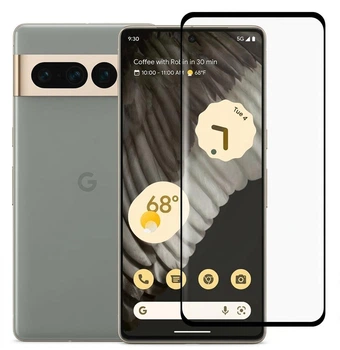 Захисне скло 3D Full Cover для Google Pixel 7 Pro — повне покриття, чорна рамка