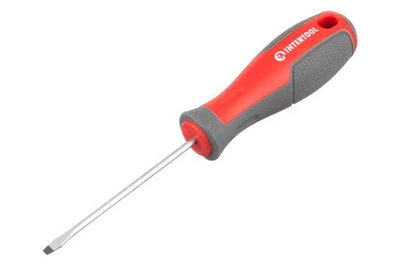 Отвертка плоская шлицевая Intertool SL3 x 75 мм Pro VT-3301