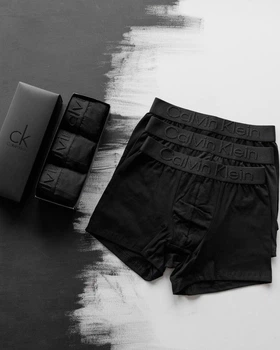 Чоловічі труси боксери Calvin Klein набір 3 шт Чорний M