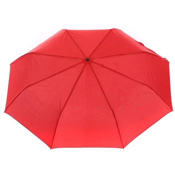 Парасоля складна HAPPY RAIN ESSENTIALS Red Механіка (42651_3)