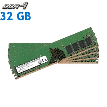Оперативна пам'ять комплект 4 шт. Micron 32GB DDR4 2666MHz UDIMM для ПК (MTA8ATF1G64AZ)