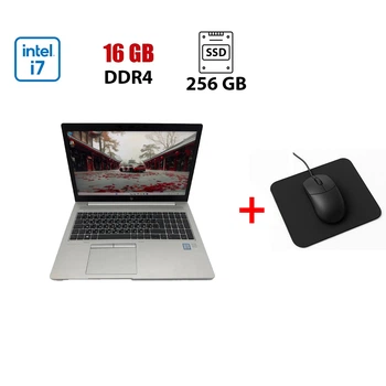 Ультрабук HP EliteBook 850 G5 / 15.6" (1920x1080) IPS / Intel Core i7-8550U (4 (8) ядра по 1.8 - 4.0 GHz) / 16 GB DDR4 / 256 GB SSD / Intel UHD Graphics 620 / WebCam б/у + Подарок Мышка и коврик