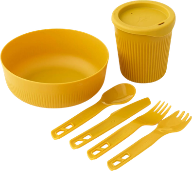 Zestaw naczyń Sea To Summit Passage Dinnerware Set dla 1 osoby 6 szt. Arrowwood Yellow (STS ACK037051-120913)