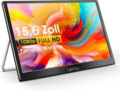 Монитор портативный 15.6" Lepow C2 Full HD IPS 60 Гц - Уценка