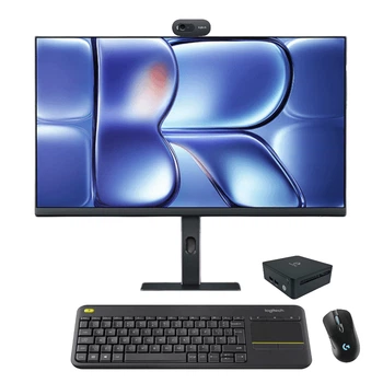 Комплект ПК Ryzen 7 16GB 512GB монітор 27″ Redmi A27Q 120 Гц Logitech клавіатура миша веб-камера Чорний (02326)