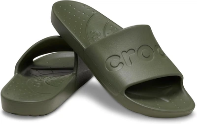 Шльопанці чоловічі Crocs slide khaki 39 (EU 39-40) хакі