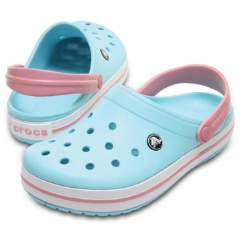 Крокси жіночі сабо Crocs Crocband Ice Blue/White 36 блакитні